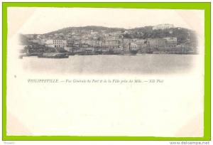 ALGERIE - PHILIPPEVILLE (SKIKDA) - Vue Générale du Port & de la Ville prise du Môle