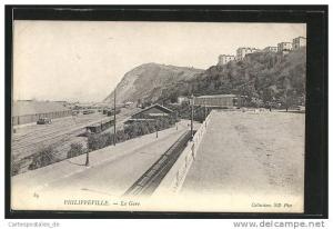 CPA Philippeville, La Gare