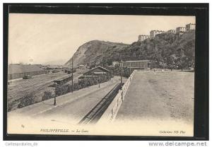 CPA Philippeville, La Gare