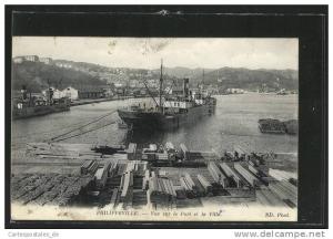 CPA Philippeville,Vue sur le Port et la Ville