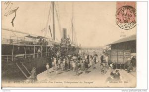 PHILIPPEVILLE - ARRIVEE D´UN STEAMER - DEBARQUEMENT DES PASSAGERS