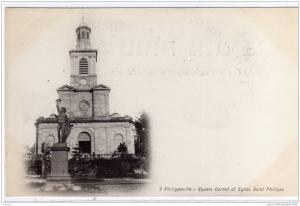 ALGERIE / ALGERIEN    PHILIPPEVILLE  Square Carnot et Eglise Saint Philippe