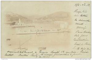 Philippeville  CARTE PHOTO, Le Port. Dos simple. 3 Scans.