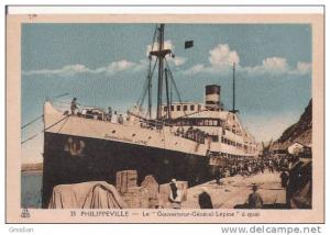 PHILIPPEVILLE 33 LE GOUVERNEUR GENRRAL LEPINE A QUAI  (BATEAU BEAU PLAN)
