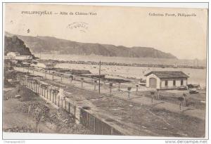 CPA ALGERIE PHILIPPEVILLE Allée du Château Vert 1909