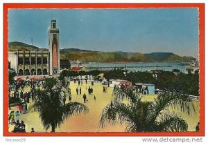 CPSM PHILIPPEVILLE (Constantine) Algérie ° Place de Marqué et l' Hôtel de Ville ° Edition Combier Macon n° 3