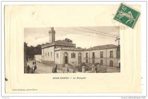 ALGERIE Carte gaufrée Souk Ahras Mosquée