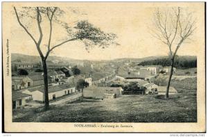 ALGERIE /SOUK AHRAS / FAUBOURG DE ZAROURIA  / ECRITE ‹(•¿• )›