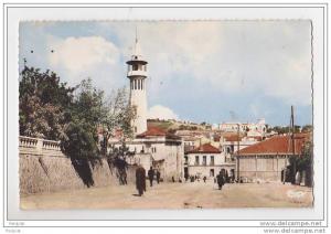 SOUK AHRAS   LA  MOSQUEE CARTE CIRCULEE