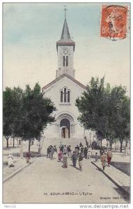 SOUK-AHRAS (Algérie) – L´Eglise. Très animée. Collection Idéale P.S., n° 17
