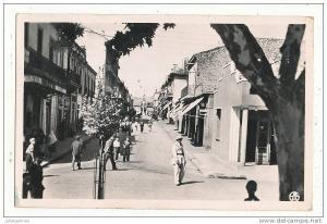 SOUK AHRAS LA RUE VICTOR HUGO ALGERIE L EGLISE CPSM BON ETAT