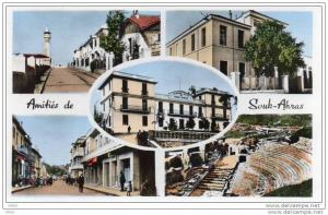 CPSM  - Amitiés de SOUK - AHRAS  - Carte multi - vues.