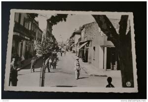 CARTE DE LA VILLE DE SOUK AHAS -  LA RUE VICTOR HUGO    1954