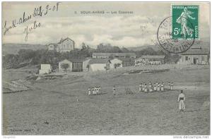 ALGERIE   SOUK AHRAS   les casernes  2 scans