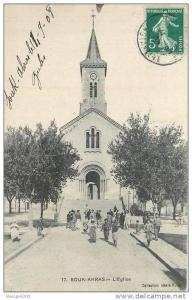 ALGERIE   SOUK AHRAS   l'église   2 scans