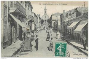 ALGERIE   SOUK AHRAS  rue de madaure    2 scans