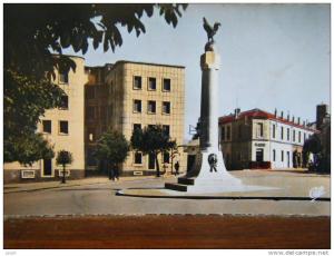 ALGERIE - SOUK-AHRAS - la place du monument - CPA n°1522