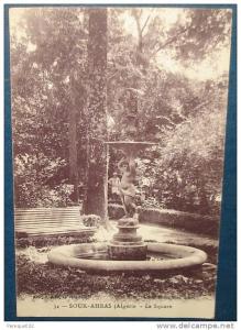 SOUK- AHRAS. Le Sqare.Cpa,voyagé,be,animé e