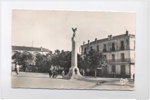 SOUK AHRAS --PLACE DU MONUMENT AUX MORTS --SCAN RECTO/VERSO-Y1