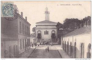 Souk Ahras.- (Algérie) Rue de la Paix - (belle animation)