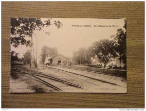 SOUK EL ARBA  ETS    PHOT ALBERT 3 PL CHARTRES ALGER  INTERIEUR DE LA GARE