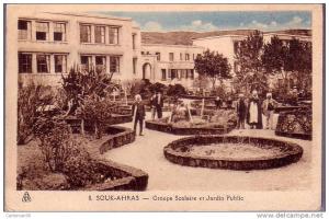 Algérie - Souk Ahras - Groupe scolaire et jardin public