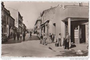 CPSM ALGERIE SOUK AHRAS Rue Victor Hugo Animation Pub Esso