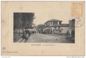 CPA ALGERIE CONSTANTINOIS SOUK AHRAS Le Cercle Militaire 1910