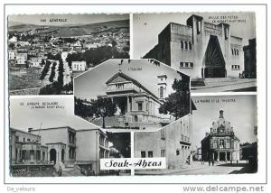 Algerie. Souk Ahras. Le Groupe Scolaire, Vue générale, l'Eglise, la mairie et le theatre