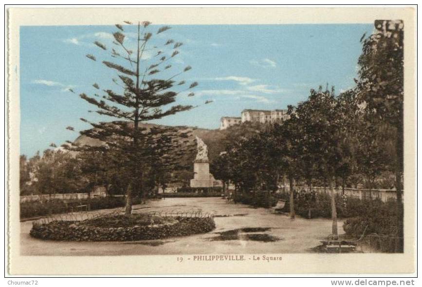 (Algérie) Philippeville 011, EPA 19, Le Square, dÂ’un carnet à souche, non voyagée, bon état