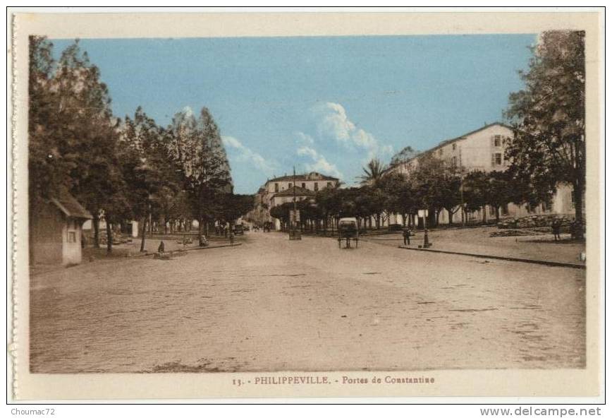 (Algérie) Philippeville 006, EPA 13, Portes de  Constantine, dÂ’un carnet à souche