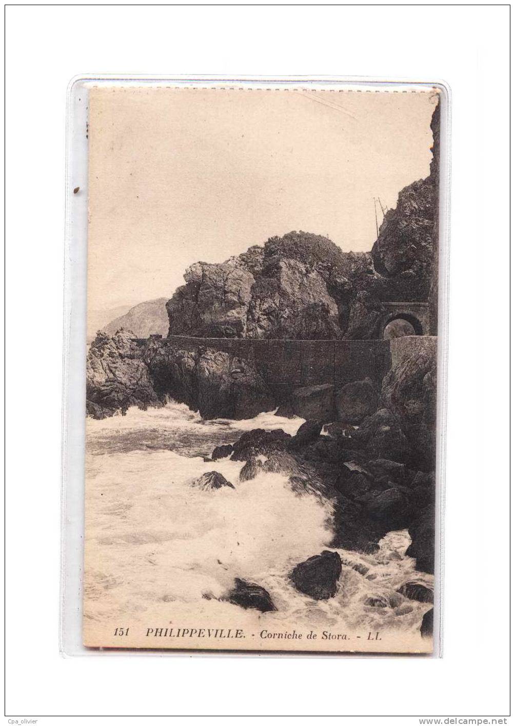 ALGERIE Philippeville, Corniche de Stora, ed LL 151, 191?