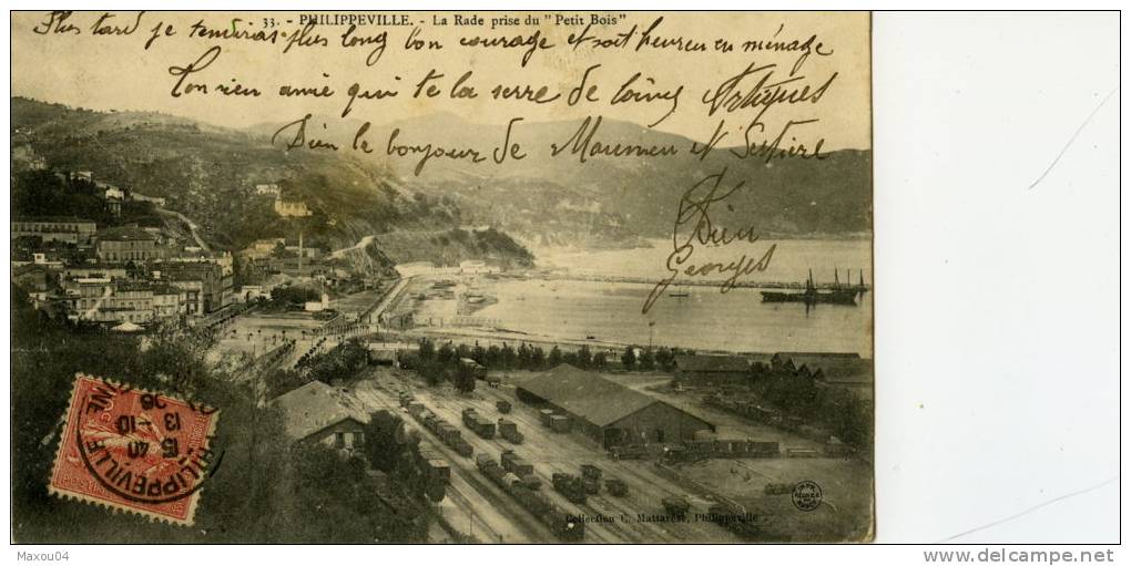 Skikda - Philippeville - La Rade prise du 