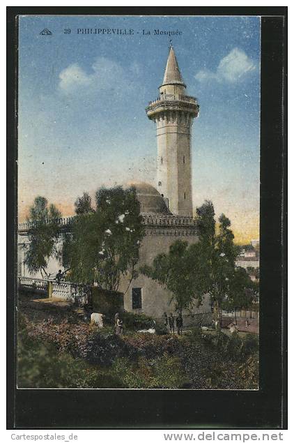 CPA Philippeville, La Mosquee