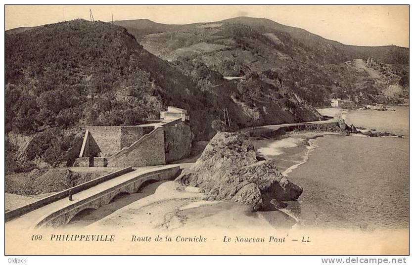 ALGERIE - PHILIPPEVILLE Route de la nouvelle corniche - Le nouveau Pont