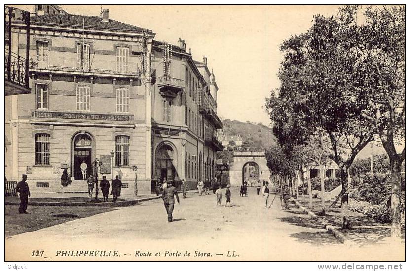 ALGERIE - PHILIPPEVILLE Route et Porte de STORA