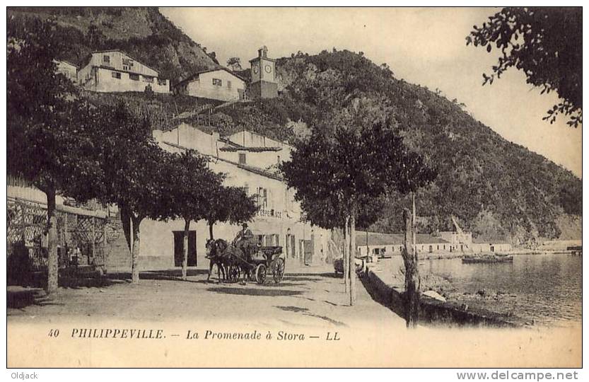 ALGERIE - PHILIPPEVILLE La promenade à STORA