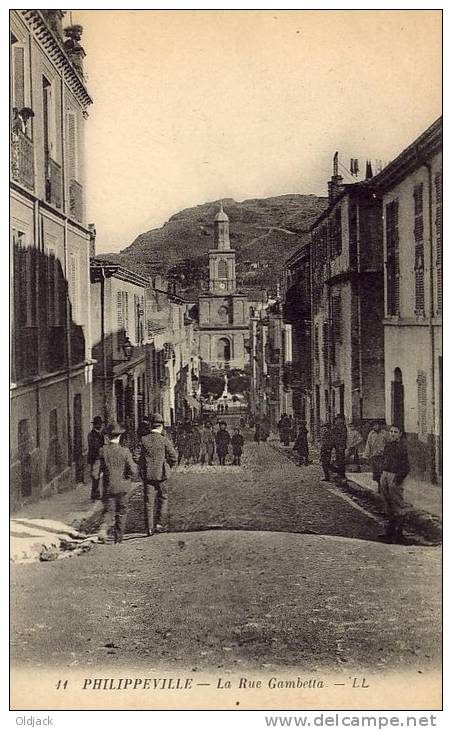 ALGERIE - PHILIPPEVILLE La rue Gambetta