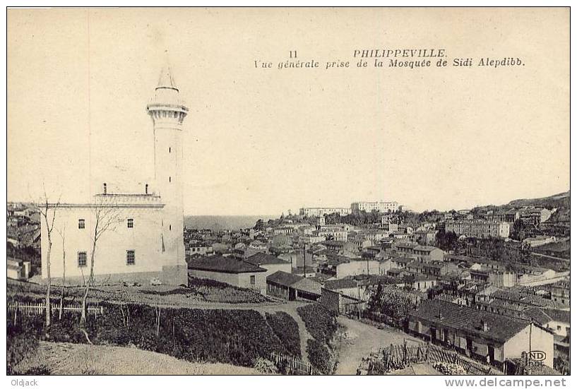 ALGERIE - PHILIPPEVILLE Vue générale prise de la Mosquée de Sidi Alepdibb
