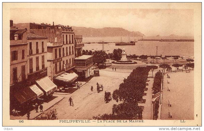 ALGERIE - PHILIPPEVILLE La Place de la Marine