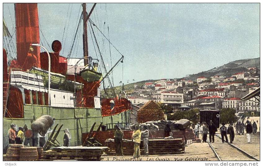 ALGERIE - PHILIPPEVILLE Les Quais Vue générale