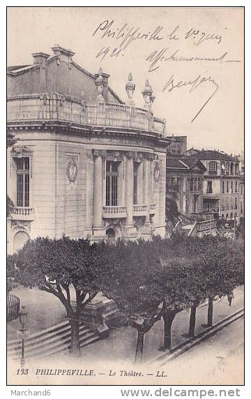 ALGERIE PHILIPPEVILLE LE THEATRE editeur LL trace humidité