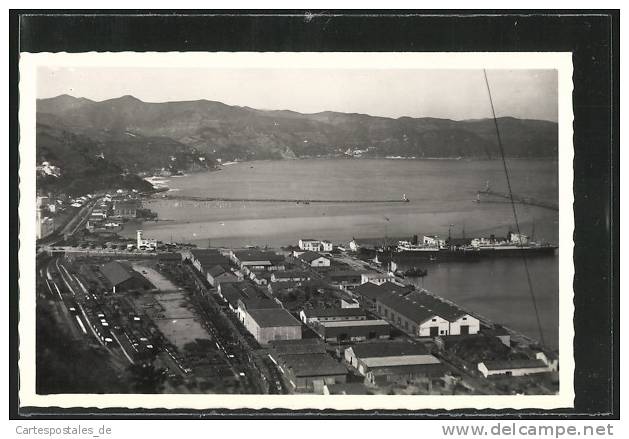 CPA Philippeville, La gare, les Quais, pris en avion