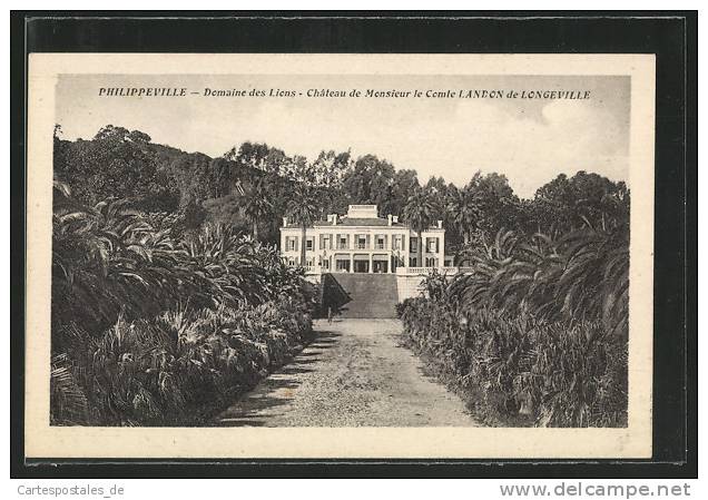 CPA Philippeville, Domaine des lions - Chateau de Monsieur le Comet Landon de Longville