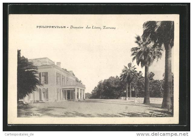 CPA Philippeville, Domaine des Lions, Terrasse
