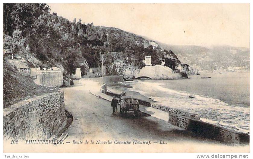 Algérie - Philippeville - Route de la Nouvelle Corniche, Douira