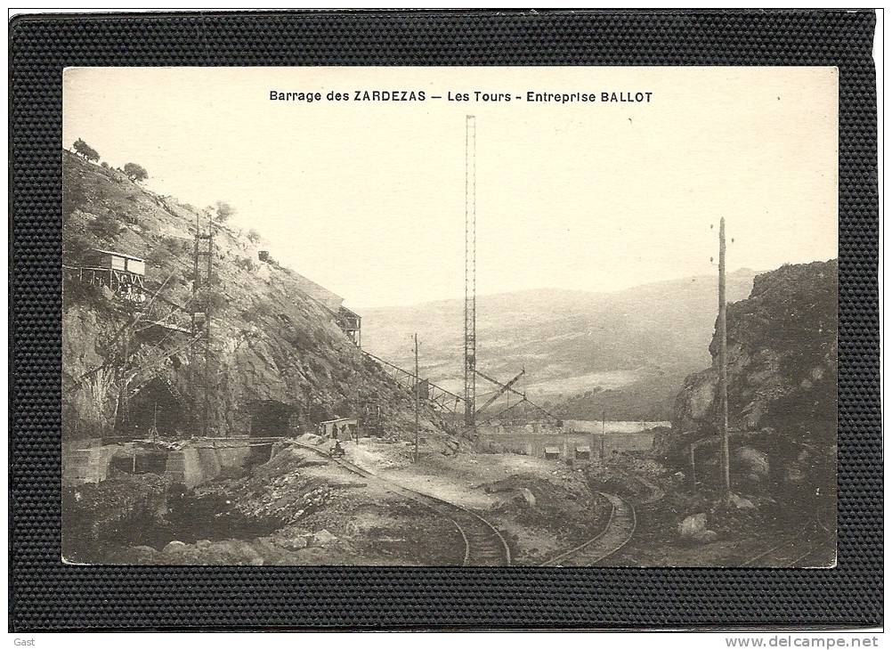 SKIKDA     EL  ARROUCH  BARRAGE  DES   ZARDEZAS   - LES  TOURS  -- ENTREPRISE  BALLOT