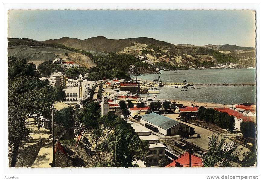 ALGERIE  -  PHILIPPEVILLE  -  VUE GENERALE SUR LE QUARTIER DE LA GARE  -  CPSM ANNEE 1940/50