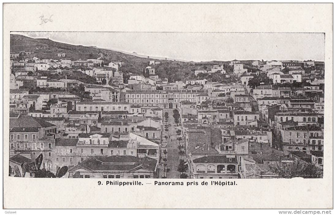 D306# ALGERIE PHILIPPEVILLE SKIKDA PANORAMA PRIS DE L HOPITAL CARTE NEUVE