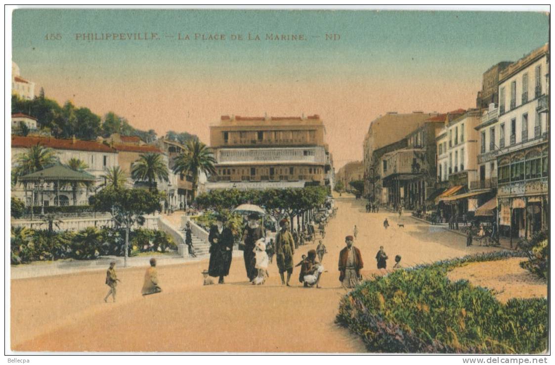 Algérie Philippeville Place de la Mairie ND